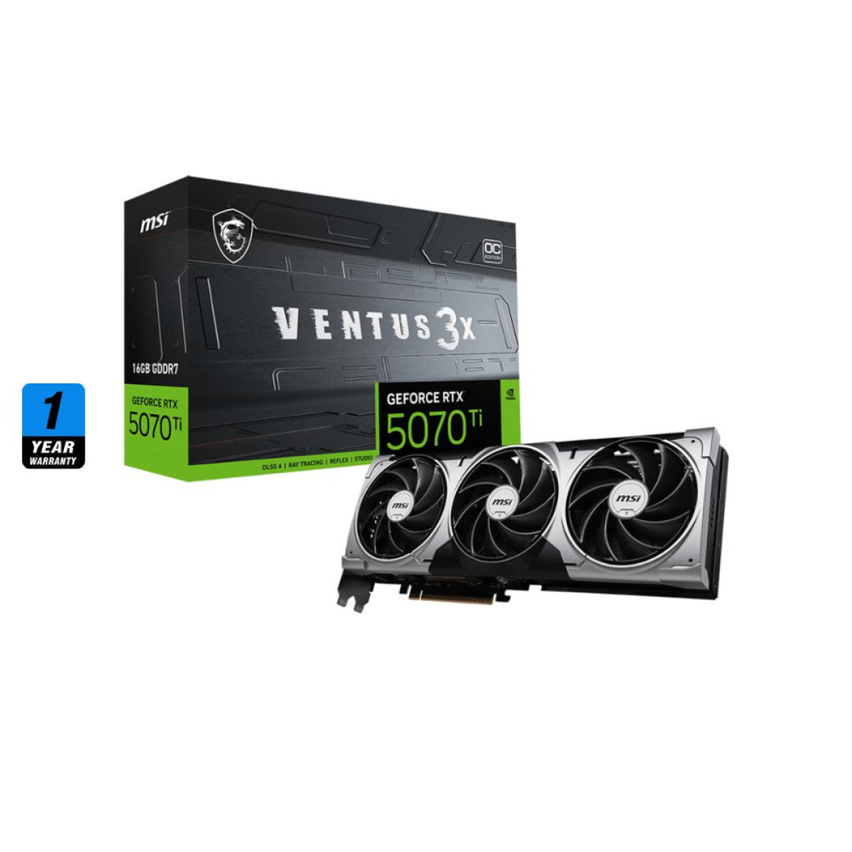 MSI GeForce RTX 5070 Ti 16GB VENTUS 3X OC MSI GeForce RTX 5070 Ti 16GB VENTUS 3X OC