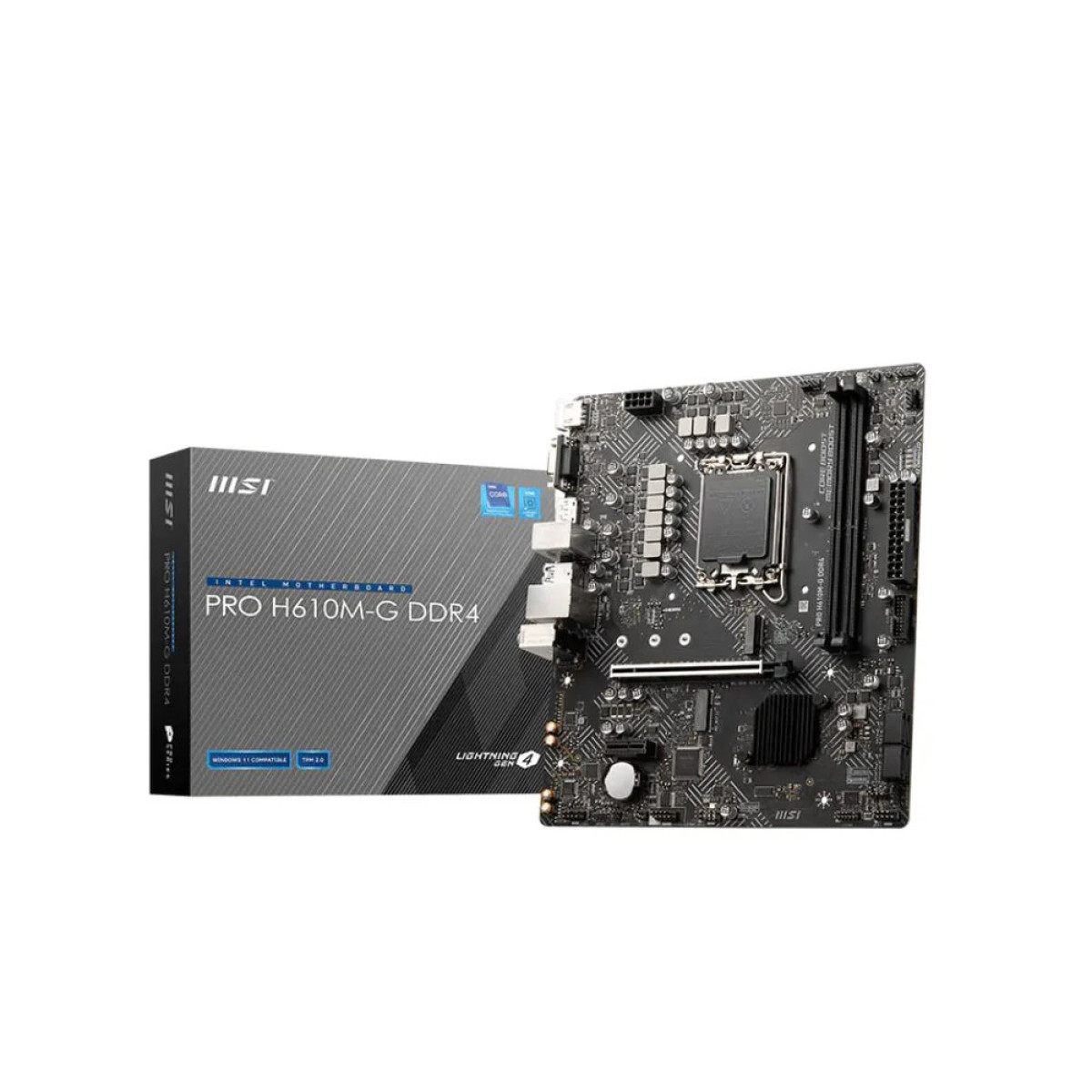 لوحة الأم MB MSI PRO H610M-G D4/DDR4/Intel لوحة الأم MB MSI PRO H610M-G D4/DDR4/Intel