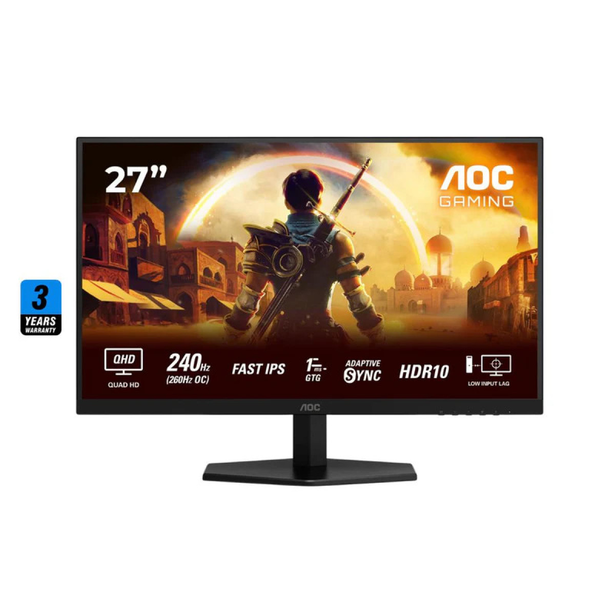 شاشة AOC Q27G42ZE مقاس 27 بوصة بدقة 2K (2560x1440) ومعدل تحديث 260 هرتز وزمن استجابة 1 مللي ثانية، بتقنية IPS سريعة ومسطحة. شاشة AOC Q27G42ZE مقاس 27 بوصة بدقة 2K (2560x1440) ومعدل تحديث 260 هرتز وزمن استجابة 1 مللي ثانية، بتقنية IPS سريعة ومسطحة.