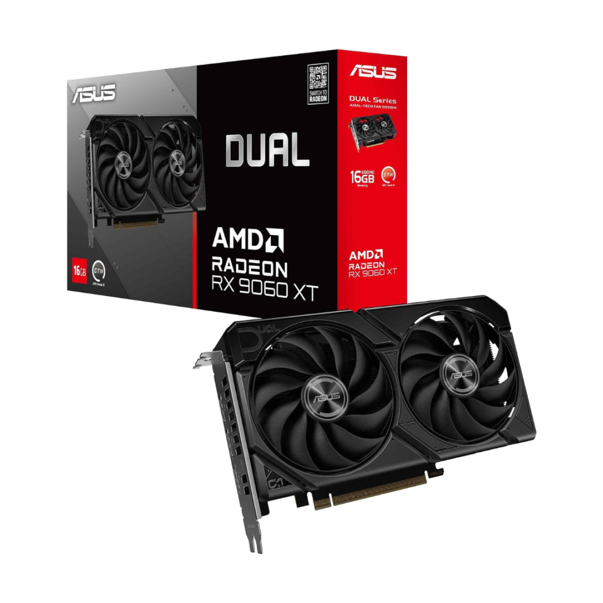 ASUS Dual RadeonTM RX 9060 XT 16GB GDDR6 ASUS Dual RadeonTM RX 9060 XT 16GB GDDR6