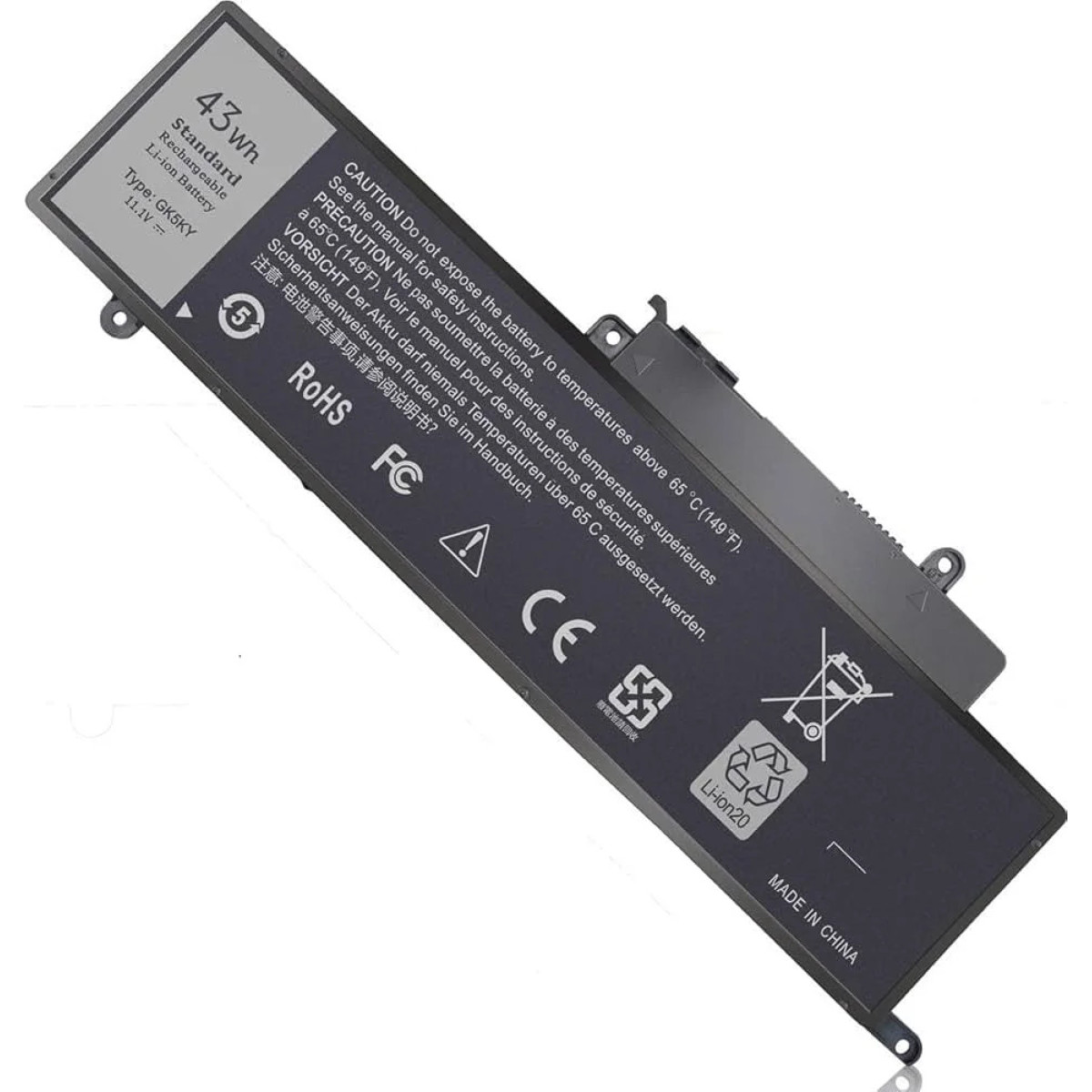 Dell GK5KY 11.1V 43Wh Laptop Battery for Inspiron 11 3147 / 3148 / 3152 / 3153 / 3157 / 3158, Inspiron 13 7347 / 7348 / 7352 / 7353 / 7359 & Inspiron 15 7558 / 7568 Dell GK5KY 11.1V 43Wh Laptop Battery for Inspiron 11 3147 / 3148 / 3152 / 3153 / 3157 / 3158, Inspiron 13 7347 / 7348 / 7352 / 7353 / 7359 & Inspiron 15 7558 / 7568