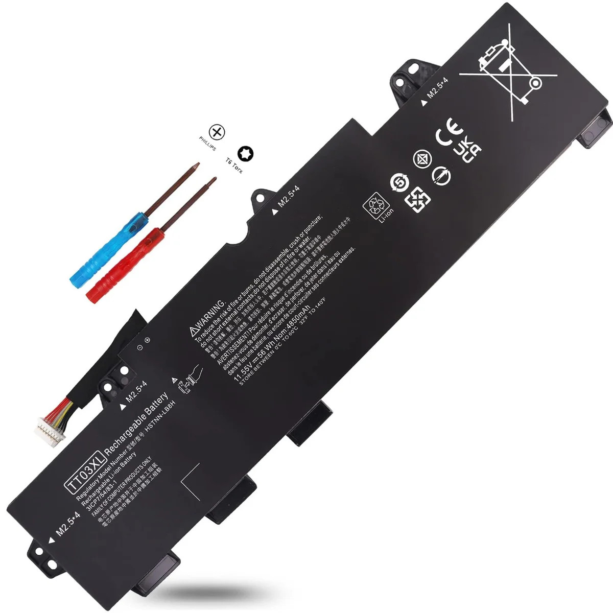HP TT03XL 11.55V 56Wh 4850mAh Laptop Battery for EliteBook 755 G5 / 850 G5 G6 & ZBook 15u G5 G6 HP TT03XL 11.55V 56Wh 4850mAh Laptop Battery for EliteBook 755 G5 / 850 G5 G6 & ZBook 15u G5 G6