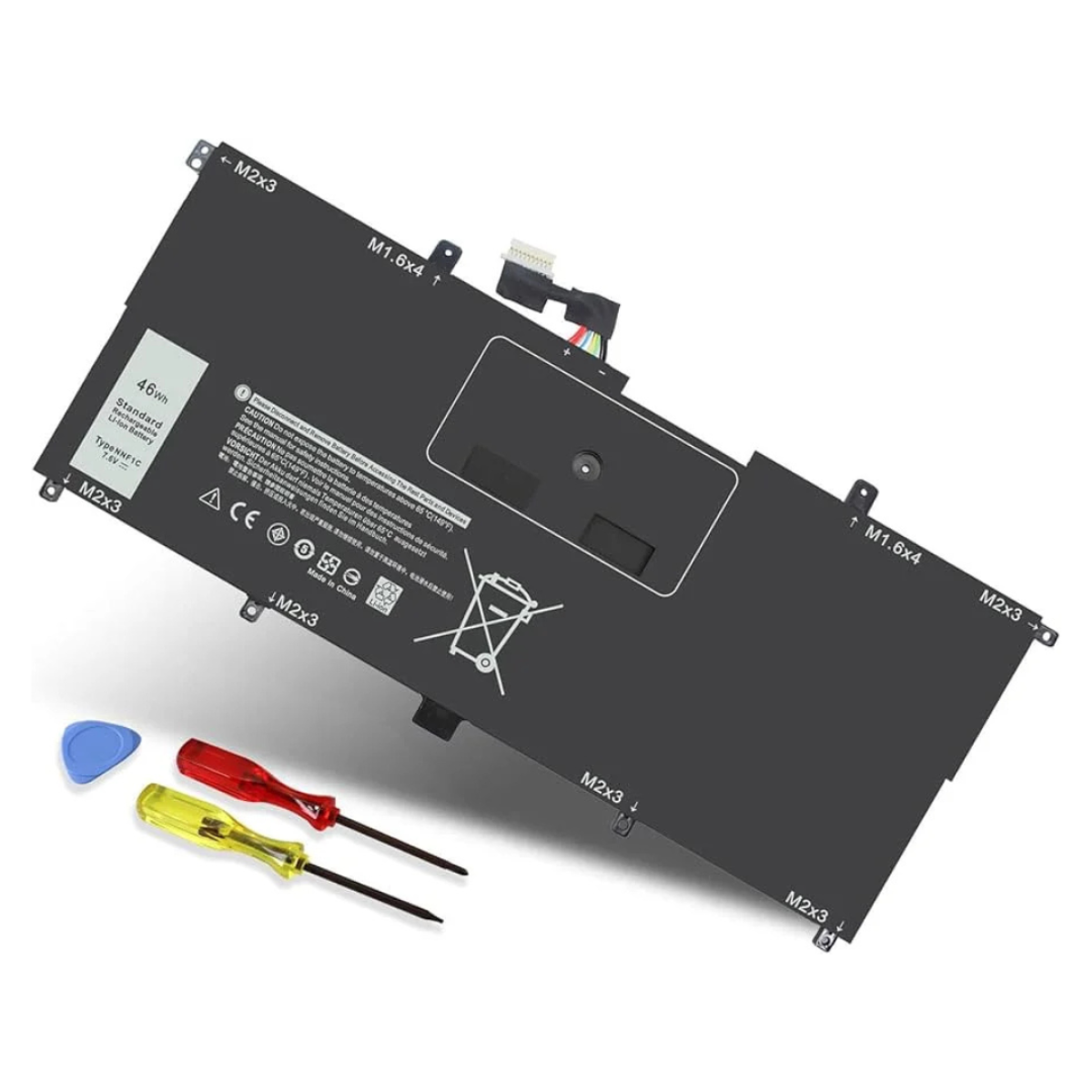 Dell NNF1C 7.6V 46Wh 5940mAh Laptop Battery for XPS 13 9365 2-in-1 Dell NNF1C 7.6V 46Wh 5940mAh Laptop Battery for XPS 13 9365 2-in-1