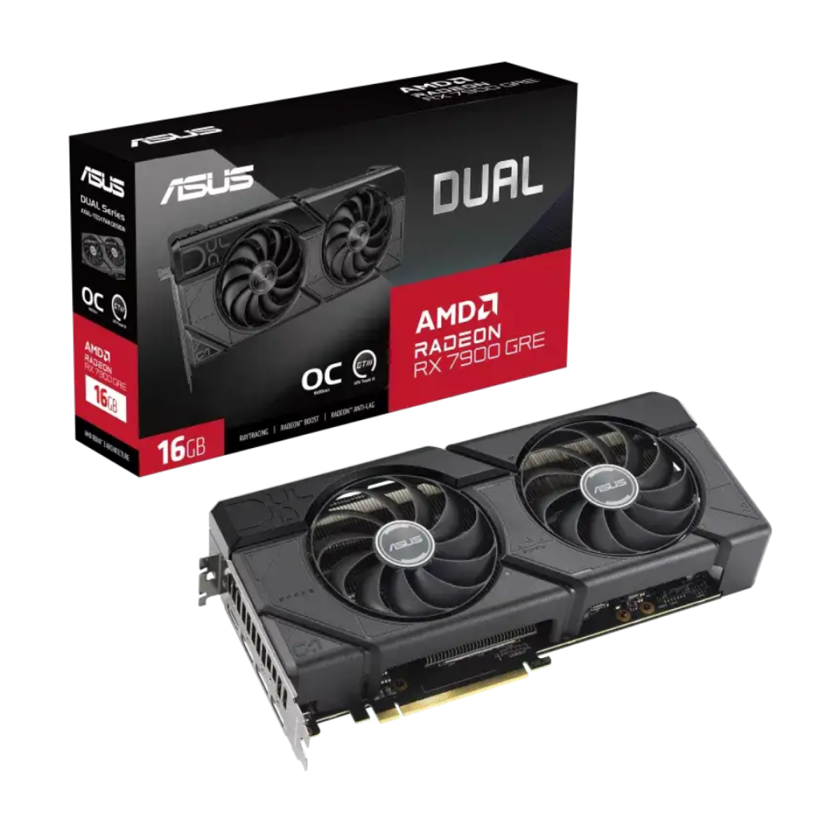 ASUS Dual Radeon RX 7900 GRE OC Edition 16GB GDDR6 ASUS Dual Radeon RX 7900 GRE OC Edition 16GB GDDR6