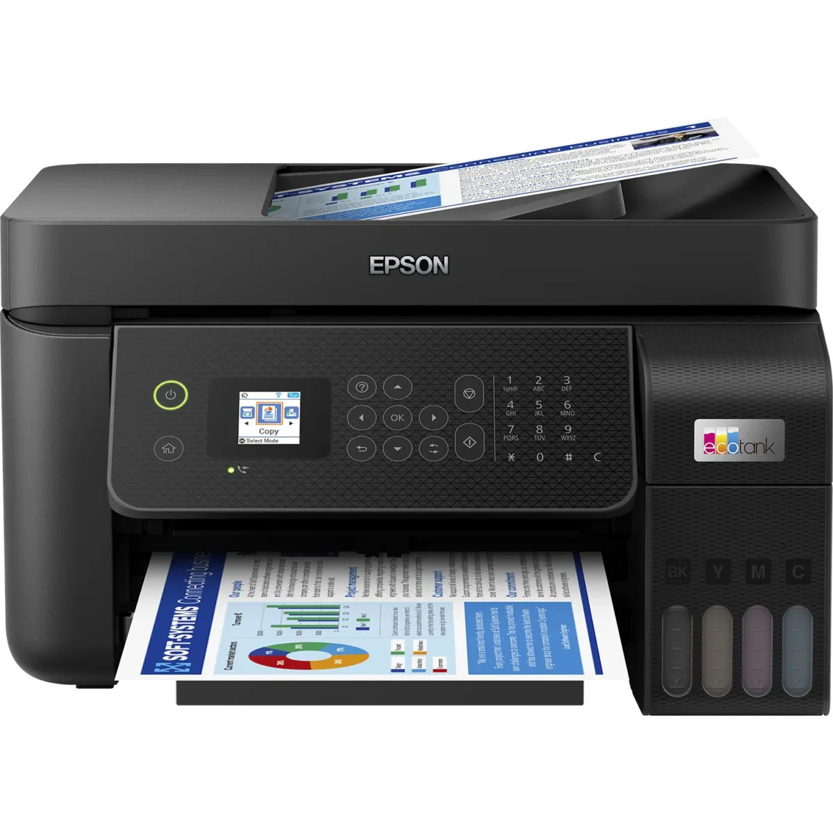 Epson EcoTank L5290 A4 All-in-One Ink Tank Printer - Print, Scan, Copy & Fax - Wi-Fi, Wireless Connectivity, Auto Document Feeder, Ultra-Low Cost Cartridge-Free System with High Page Yield (Color) Epson EcoTank L5290 A4 All-in-One Ink Tank Printer - Print, Scan, Copy & Fax - Wi-Fi, Wireless Connectivity, Auto Document Feeder, Ultra-Low Cost Cartridge-Free System with High Page Yield (Color)