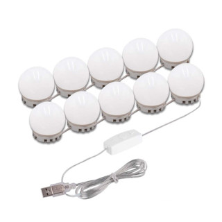 سيت مصابيح للمرآة 10 قطع Vanity Mirror Lights سيت مصابيح للمرآة 10 قطع Vanity Mirror Lights