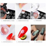 سيت أدوات تزيين الأظافر Clear Silicone Stamping Jelly Scraper Set سيت أدوات تزيين الأظافر Clear Silicone Stamping Jelly Scraper Set