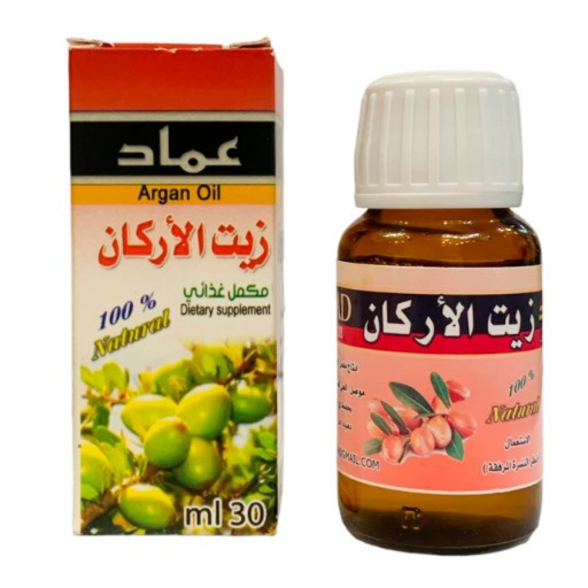 عماد زيت الاركان Argan Oil مل30 عماد زيت الاركان Argan Oil مل30