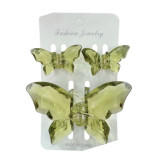 سيت مشبك شعر - فراشة 3 قطع Hair Clips 3 Pcs Set