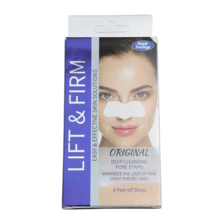 شرائط تنظيف المسام العميق للأنف بالفحم Lift & Firm Original Deep Cleansing Pore Strips شرائط تنظيف المسام العميق للأنف بالفحم Lift & Firm Original Deep Cleansing Pore Strips