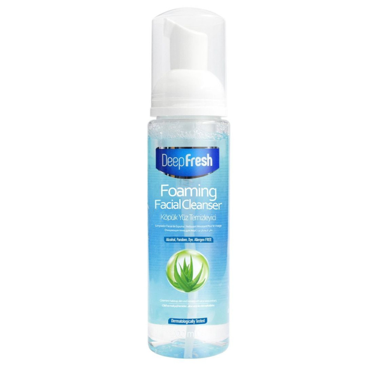 ديب فريش غسول رغوي للوجه بالألوفيرا 200 مل DeepFresh Foaming Facial Cleanser (Aloe Vera) 200 ml ديب فريش غسول رغوي للوجه بالألوفيرا 200 مل DeepFresh Foaming Facial Cleanser (Aloe Vera) 200 ml