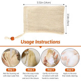 ليفة صابون طبيعية من ألياف السيزال Natural Sisal Soap Saver Bag ليفة صابون طبيعية من ألياف السيزال Natural Sisal Soap Saver Bag