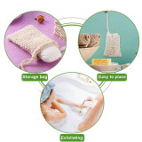 ليفة صابون طبيعية من ألياف السيزال Natural Sisal Soap Saver Bag ليفة صابون طبيعية من ألياف السيزال Natural Sisal Soap Saver Bag