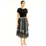 سوت نسائي قطعتين (توب + تنورة ميدي) (Women’s Two-Piece Suit (Top + Midi Skirt سوت نسائي قطعتين (توب + تنورة ميدي) (Women’s Two-Piece Suit (Top + Midi Skirt