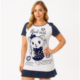 فستان نوم نسائي قطن – موديل قطة كرتون Women’s Cotton Nightdress – Cartoon Cat Design فستان نوم نسائي قطن – موديل قطة كرتون Women’s Cotton Nightdress – Cartoon Cat Design