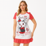 فستان نوم نسائي قطن – موديل قطة كرتون Women’s Cotton Nightdress – Cartoon Cat Design فستان نوم نسائي قطن – موديل قطة كرتون Women’s Cotton Nightdress – Cartoon Cat Design