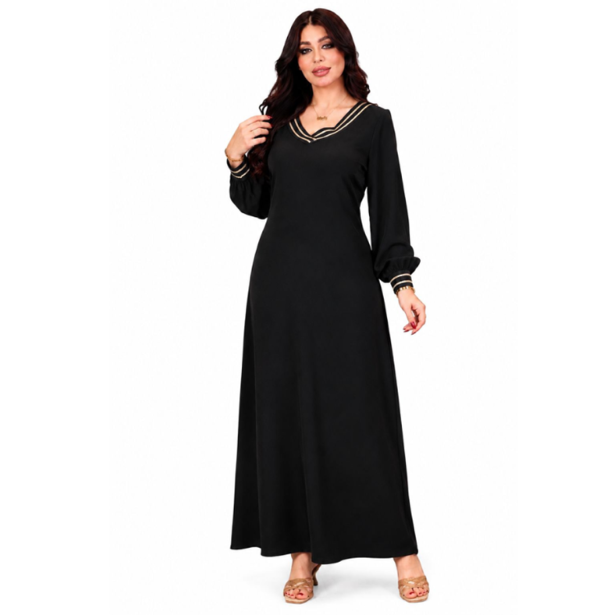 دشداشه كلاسيك سوداء Noir Queen Dress دشداشه كلاسيك سوداء Noir Queen Dress