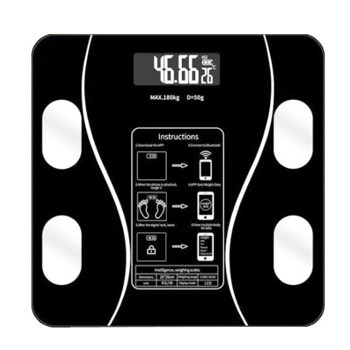 ميزان رقمي تخصصي Bluetooth Scale Digital Weight ميزان رقمي تخصصي Bluetooth Scale Digital Weight