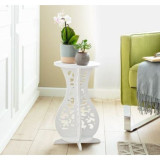 طاولة ديكور بيضاء بتصميم زخرفي عصري Modern White Decorative Table طاولة ديكور بيضاء بتصميم زخرفي عصري Modern White Decorative Table
