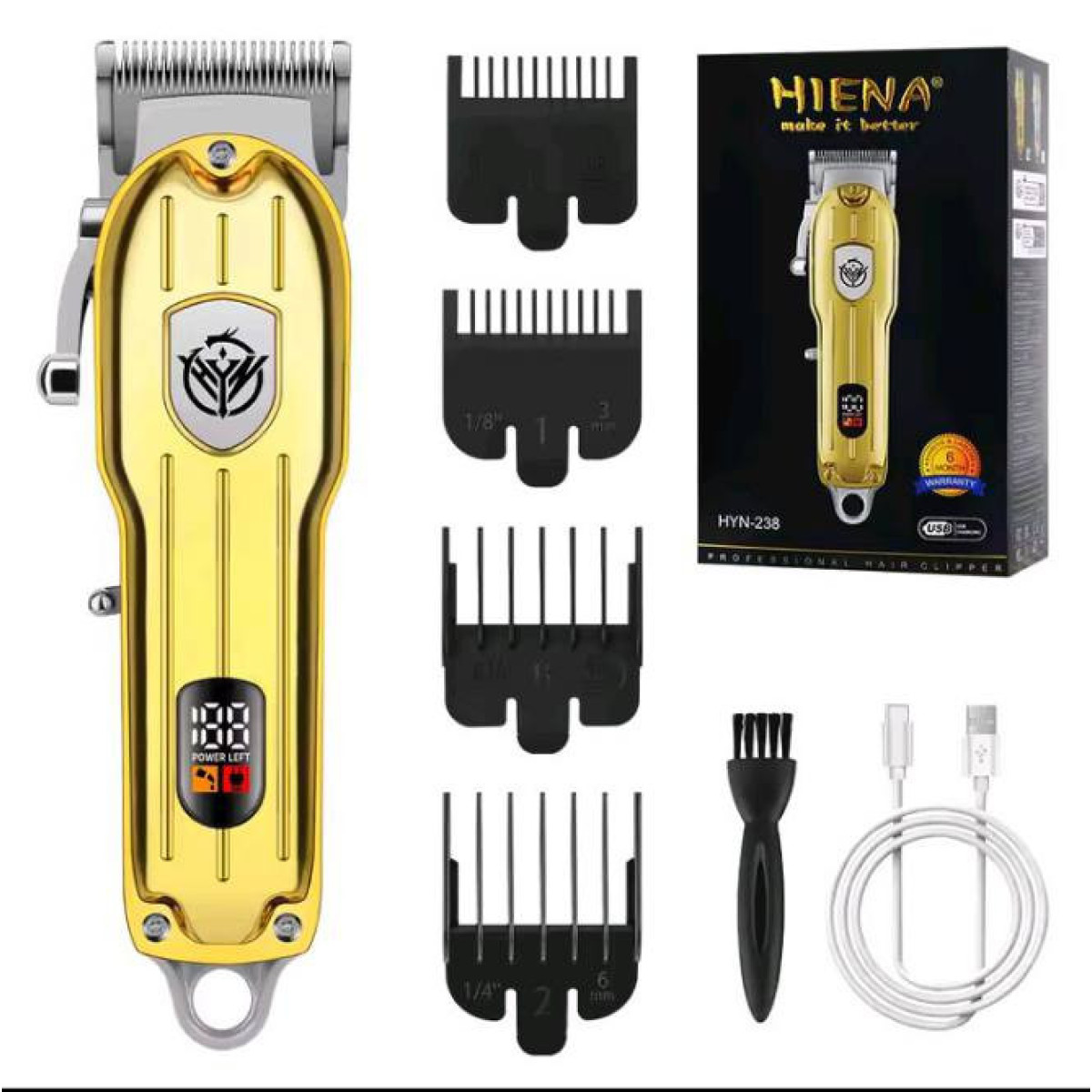 ماكينة حلاقة شعر احترافية قابلة للشحن – Hiena HYN-238 / YX-808 Professional Electric Hair Clipper – Hiena HYN-238 / YX-808 ماكينة حلاقة شعر احترافية قابلة للشحن – Hiena HYN-238 / YX-808 Professional Electric Hair Clipper – Hiena HYN-238 / YX-808