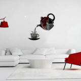 ساعة حائط ديكور بشكل إبريق الشاي مع فنجان Teapot & Cup Wall Clock ساعة حائط ديكور بشكل إبريق الشاي مع فنجان Teapot & Cup Wall Clock