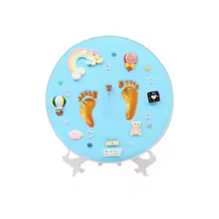 طقم بصمة يد وقدم للأطفال – تذكار طيني للمواليد مع إكسسوارات DIY Baby Handprint & Footprin طقم بصمة يد وقدم للأطفال – تذكار طيني للمواليد مع إكسسوارات DIY Baby Handprint & Footprin