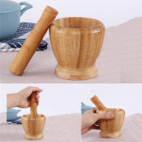 مدق وهاون خشبي للمطبخ Wooden Mortar and Pestle مدق وهاون خشبي للمطبخ Wooden Mortar and Pestle