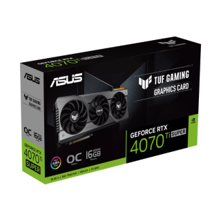 ASUS TUF RTX 4070 Ti SUPER OC | 16GB GDDR6X | 7680 Cores | DLSS 3 | 3-Fan ASUS TUF RTX 4070 Ti SUPER OC | 16GB GDDR6X | 7680 Cores | DLSS 3 | 3-Fan