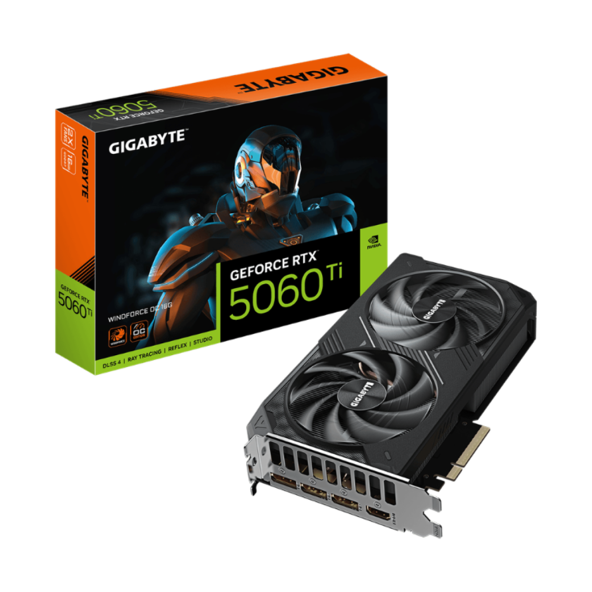 كرت شاشة جيجابايت GeForce RTX 5060 Ti WINDFORCE OC 16GB GDDR7 كرت شاشة جيجابايت GeForce RTX 5060 Ti WINDFORCE OC 16GB GDDR7