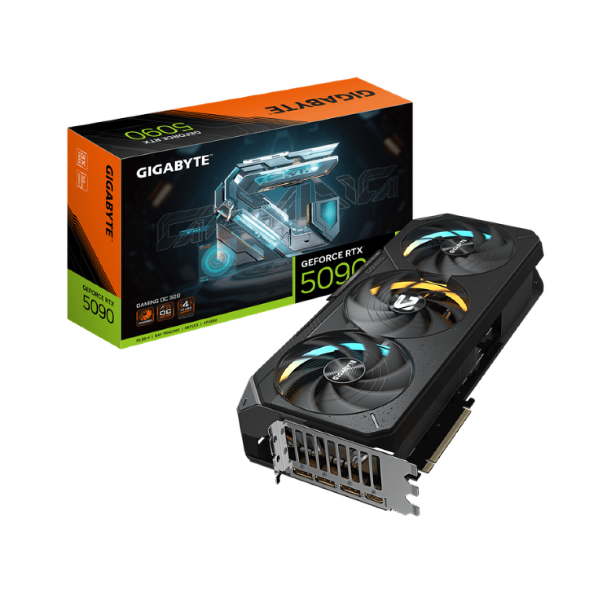GIGABYTE RTX 5090 GAMING OC | 32GB GDDR7 | 512-bit | 28Gbps | 2550MHz GIGABYTE RTX 5090 GAMING OC | 32GB GDDR7 | 512-bit | 28Gbps | 2550MHz