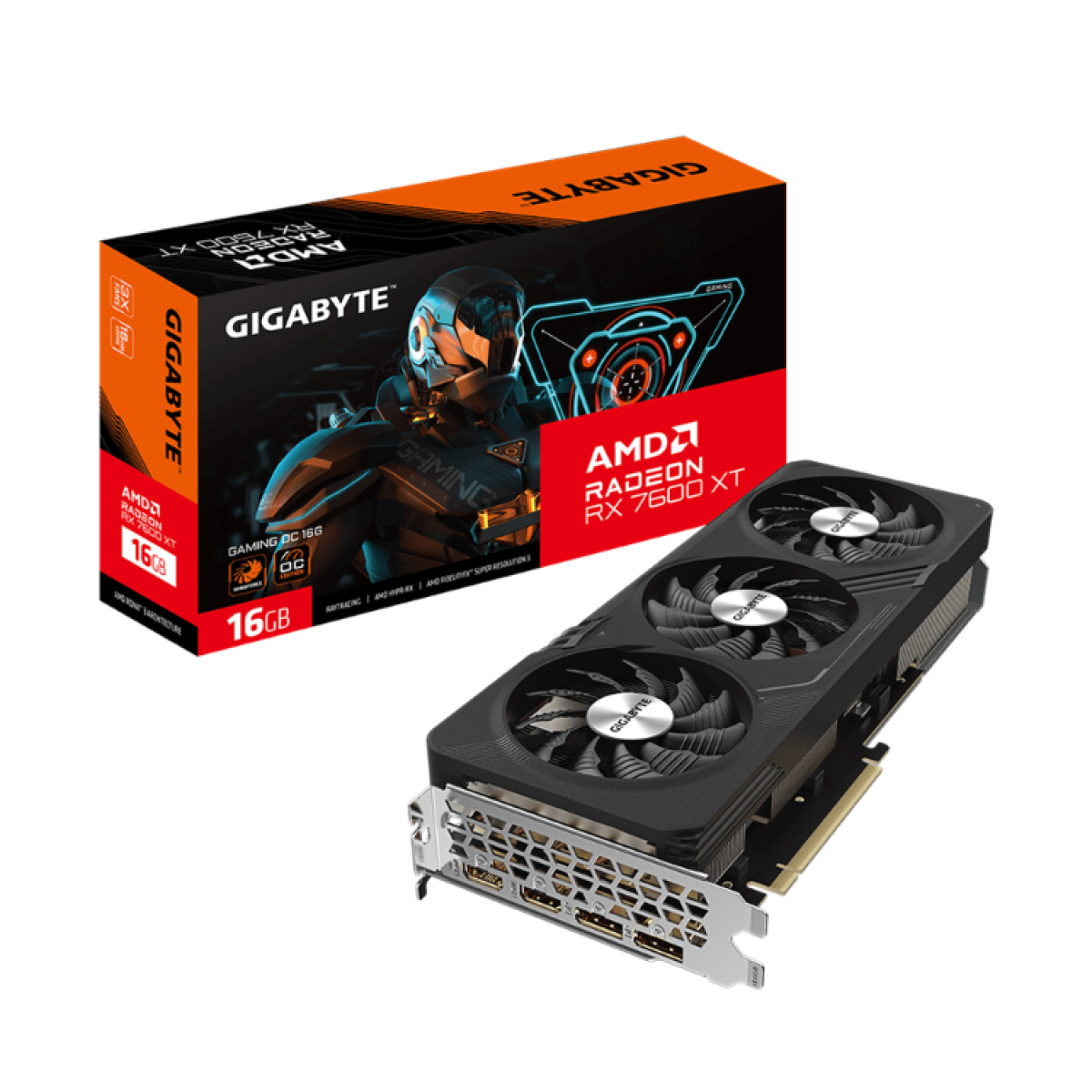 GIGABYTE Radeon RX 7600 XT Gaming OC 16GB GIGABYTE Radeon RX 7600 XT Gaming OC 16GB