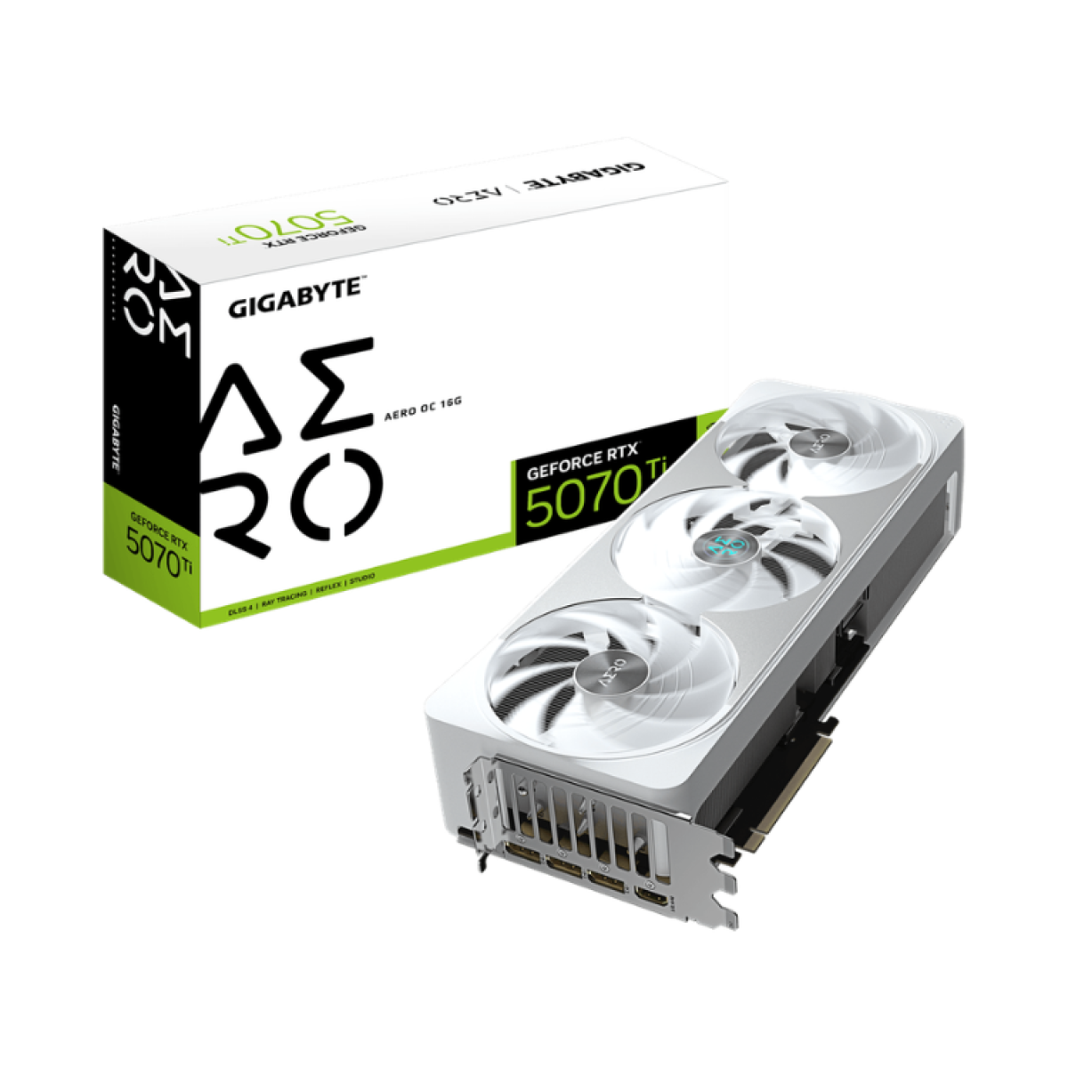 Gigabyte RTX 5070 Ti AERO OC 16GB | GDDR7 16GB | 256-bit | 2588MHz Gigabyte RTX 5070 Ti AERO OC 16GB | GDDR7 16GB | 256-bit | 2588MHz