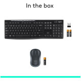 طقم لوحة مفاتيح وماوس لاسلكي لوجيتك MK270 Logitech MK270 Wireless Keyboard and Mouse Combo طقم لوحة مفاتيح وماوس لاسلكي لوجيتك MK270 Logitech MK270 Wireless Keyboard and Mouse Combo