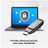 فلاشة ليكسر 128 جيجا بايت مزدوجة المنافذ – موديل D400 Lexar JumpDrive Dual Drive D400 128GB USB 3.2 Gen 1