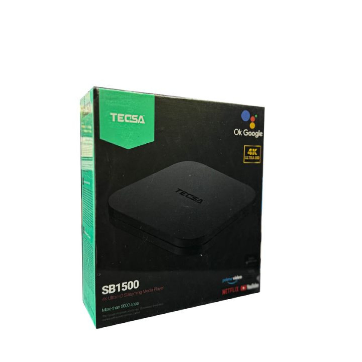 جهاز بث وسائط ذكي 4K من تيكسا (TECSA SB1500) TECSA SB1500 4K Ultra HD Streaming Media Player (Android TV Box) جهاز بث وسائط ذكي 4K من تيكسا (TECSA SB1500) TECSA SB1500 4K Ultra HD Streaming Media Player (Android TV Box)