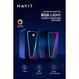 سبيكر هافيت ستيريو للحاسوب – SK208 PRO RGB Light Stereo Computer Speaker سبيكر هافيت ستيريو للحاسوب – SK208 PRO RGB Light Stereo Computer Speaker