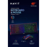 طقم ألعاب من هافيت – كيبورد وماوس بإضاءة RGB HAVIT GAMENOTE KB866CM-AR Gaming Combo (Keyboard + Mouse) طقم ألعاب من هافيت – كيبورد وماوس بإضاءة RGB HAVIT GAMENOTE KB866CM-AR Gaming Combo (Keyboard + Mouse)