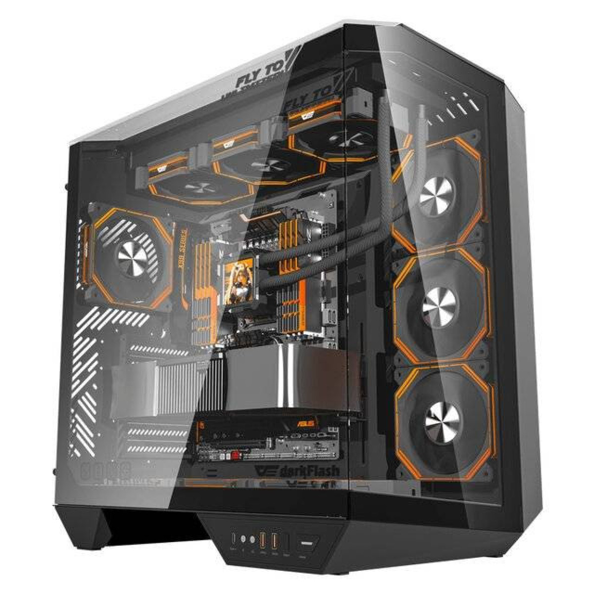 صندوق حاسوب كيس دارك فلاش DY470 (أسود) DarkFlash DY470 Case (Black) صندوق حاسوب كيس دارك فلاش DY470 (أسود) DarkFlash DY470 Case (Black)