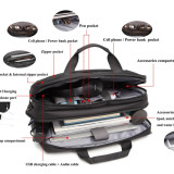 حقيبة ظهر ولابتوب متعددة الوظائف 4 في 1 مع منفذ شحن USB من سومفيس – موديل 9160 SUMFIS 4in1 USB Functional Laptop Backpack – Model 9160 حقيبة ظهر ولابتوب متعددة الوظائف 4 في 1 مع منفذ شحن USB من سومفيس – موديل 9160 SUMFIS 4in1 USB Functional Laptop Backpack – Model 9160