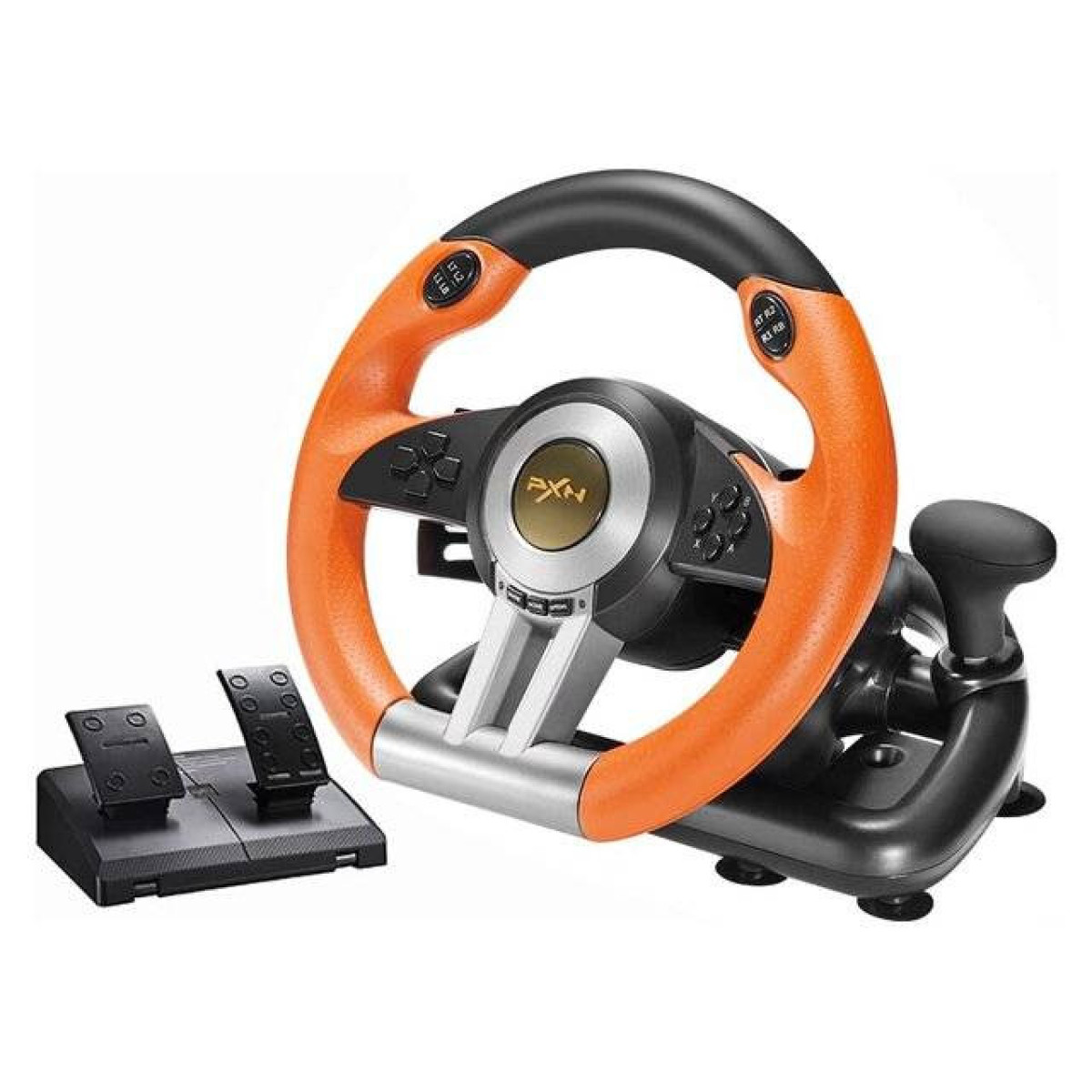 عجلة قيادة ألعاب PXN V3 Pro مع دواسات (برتقالي) PXN V3 Pro Steering Wheel (Orange) عجلة قيادة ألعاب PXN V3 Pro مع دواسات (برتقالي) PXN V3 Pro Steering Wheel (Orange)