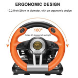 عجلة قيادة ألعاب PXN V3 Pro مع دواسات (برتقالي) PXN V3 Pro Steering Wheel (Orange) عجلة قيادة ألعاب PXN V3 Pro مع دواسات (برتقالي) PXN V3 Pro Steering Wheel (Orange)