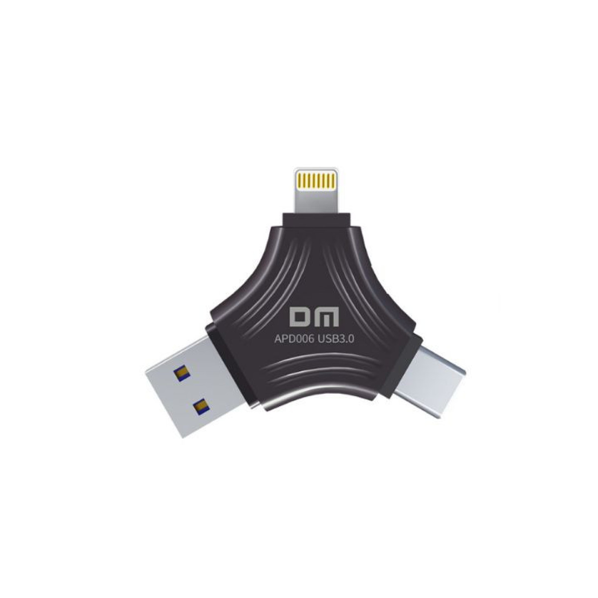 فلاشة ثلاثية المنافذ DM – 128GB DM APD006 3-in-1 Flash Drive 128GB (USB 3.0 - Type-C - Lightning) فلاشة ثلاثية المنافذ DM – 128GB DM APD006 3-in-1 Flash Drive 128GB (USB 3.0 - Type-C - Lightning)
