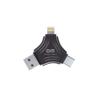 فلاشة ثلاثية المنافذ DM – 128GB DM APD006 3-in-1 Flash Drive 128GB (USB 3.0 - Type-C - Lightning) فلاشة ثلاثية المنافذ DM – 128GB DM APD006 3-in-1 Flash Drive 128GB (USB 3.0 - Type-C - Lightning)