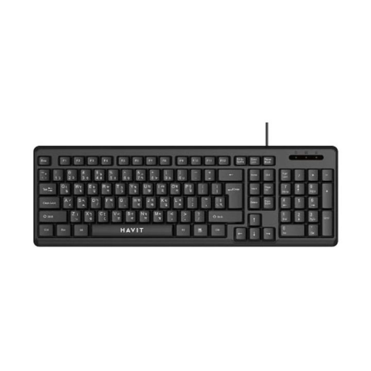 كيبورد هافيت KB241-AR سلكي – نحيف وهادئ Havit KB241-AR Ultra-Slim Antinoise Wired Keyboard كيبورد هافيت KB241-AR سلكي – نحيف وهادئ Havit KB241-AR Ultra-Slim Antinoise Wired Keyboard