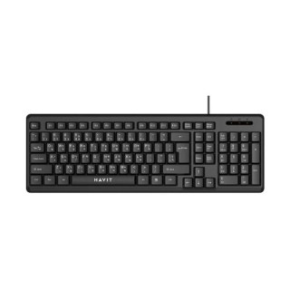 كيبورد هافيت KB241-AR سلكي – نحيف وهادئ Havit KB241-AR Ultra-Slim Antinoise Wired Keyboard كيبورد هافيت KB241-AR سلكي – نحيف وهادئ Havit KB241-AR Ultra-Slim Antinoise Wired Keyboard