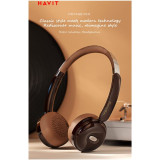 سماعة هافيت فينتاج O1H لاسلكية – بطارية طويلة الأمد Havit Vintage O1H Retro Wireless Headphones – Model H616BT سماعة هافيت فينتاج O1H لاسلكية – بطارية طويلة الأمد Havit Vintage O1H Retro Wireless Headphones – Model H616BT