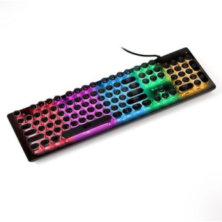 كيبورد ميكانيكي للألعاب بإضاءة RGB – تصميم عربي إنجليزي – 104 زر Mechanical Keyboard – RGB Backlit – 104 Keys – ArabicEnglish Layout كيبورد ميكانيكي للألعاب بإضاءة RGB – تصميم عربي إنجليزي – 104 زر Mechanical Keyboard – RGB Backlit – 104 Keys – ArabicEnglish Layout