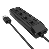 موزع USB رباعي المنافذ مع مفاتيح تحكم فردية USB 4-Port Hub with Individual Power Switches موزع USB رباعي المنافذ مع مفاتيح تحكم فردية USB 4-Port Hub with Individual Power Switches