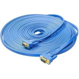 كابل VGA مسطح بطول 50 قدم ذكر إلى ذكر – ريانك 07 Riyank 07 VGA-SVGA Flat Cable – 50ft Male to Male-1