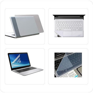 مجموعة حماية لابتوب 3 في 1 من – غلاف شفاف للابتوب + غلاف لوحة مفاتيح + واقي شاشة 15.6 إنش Laptop Cleaning Kit 3 in 1 - Transparent Laptop Cover + Keyboard Protector + 15.6 مجموعة حماية لابتوب 3 في 1 من – غلاف شفاف للابتوب + غلاف لوحة مفاتيح + واقي شاشة 15.6 إنش Laptop Cleaning Kit 3 in 1 - Transparent Laptop Cover + Keyboard Protector + 15.6